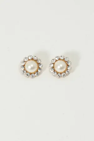 Pearl & Strass Earrings