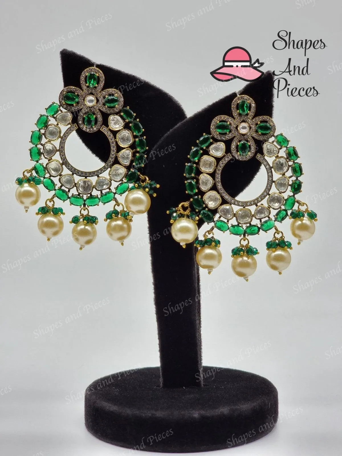 Pearl Circle Earrings