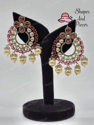 Pearl Circle Earrings
