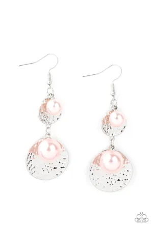 Pearl Dive Pink Paparazzi Earrings