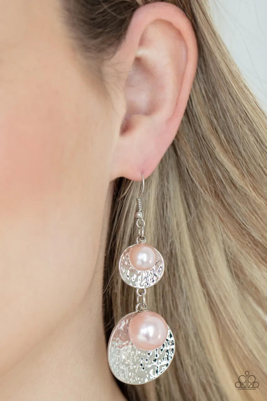 Pearl Dive Pink Paparazzi Earrings