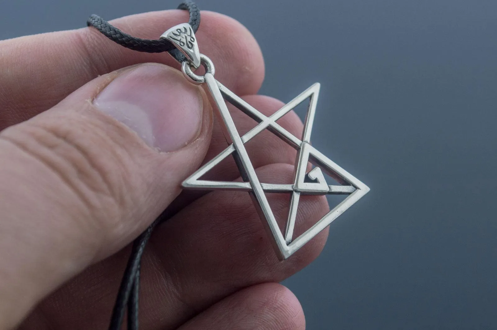 Pentagram Pendant Sterling Silver Handmade Geometry Jewelry