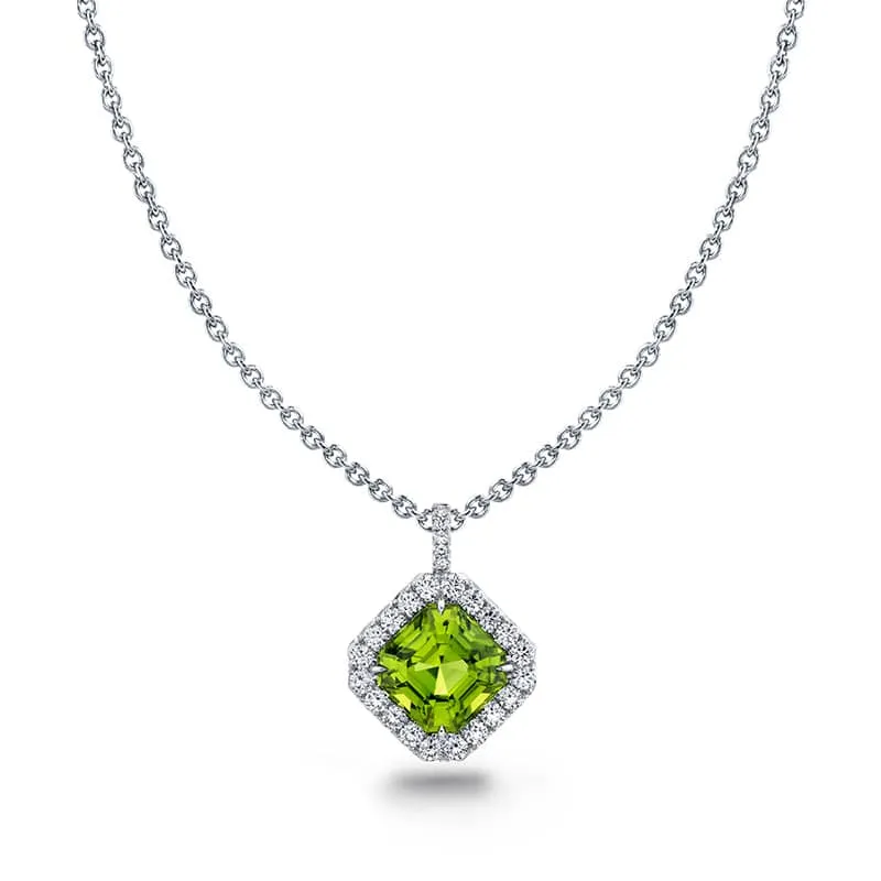 Peridot & Diamond Necklace