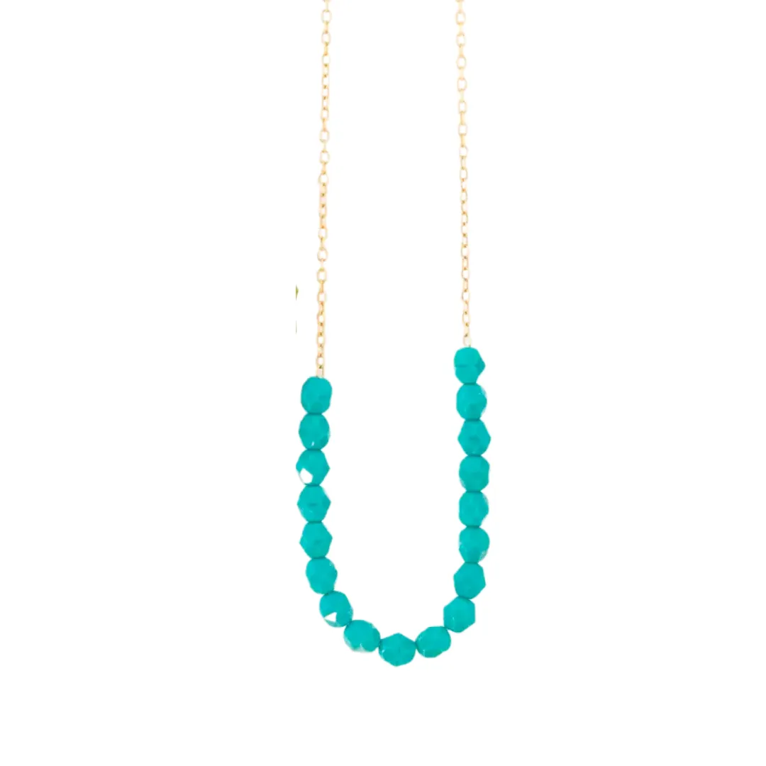 Persian Blue Bead Necklace