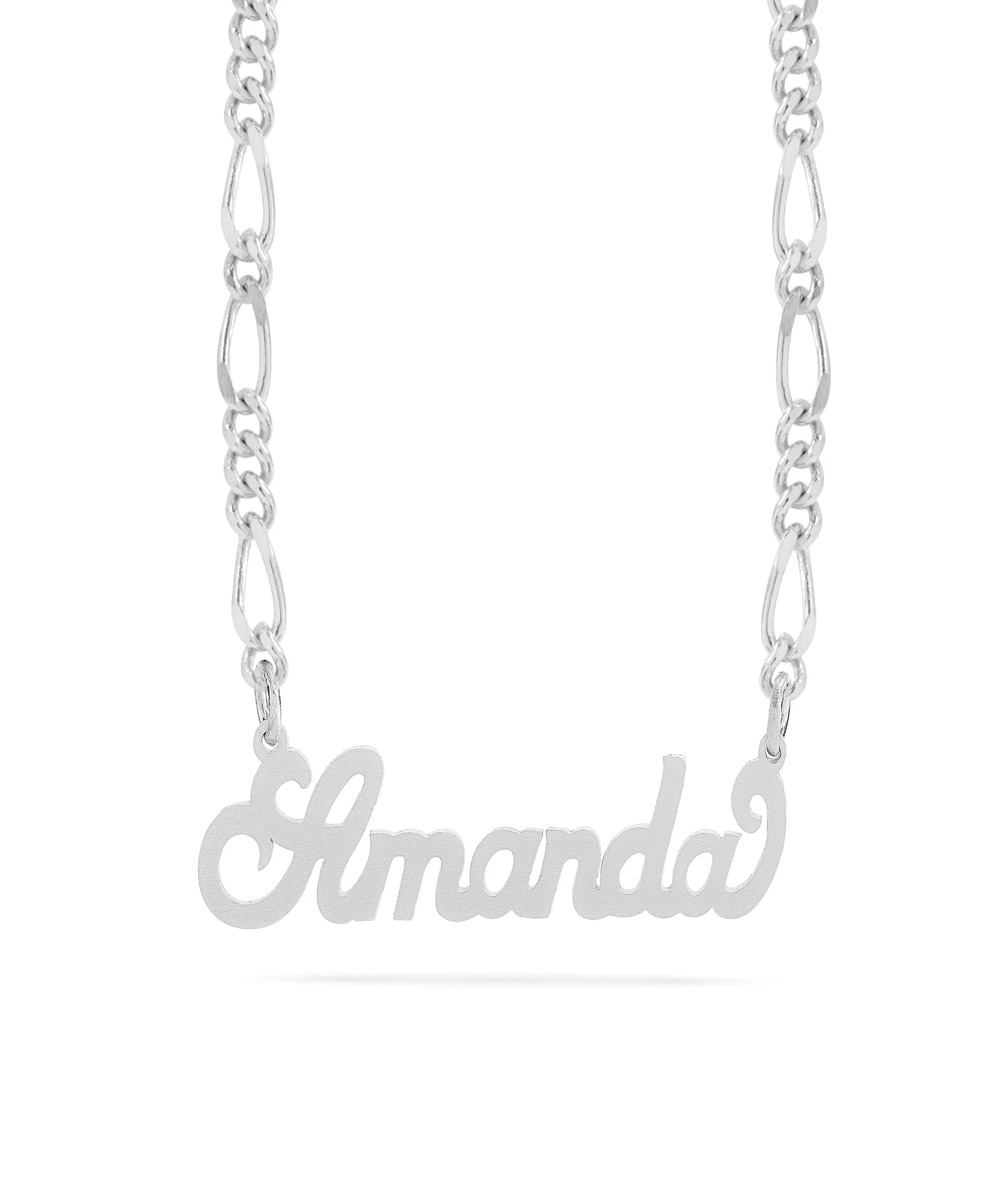 Personalized Name necklace with  Satin Finish "Amanda"