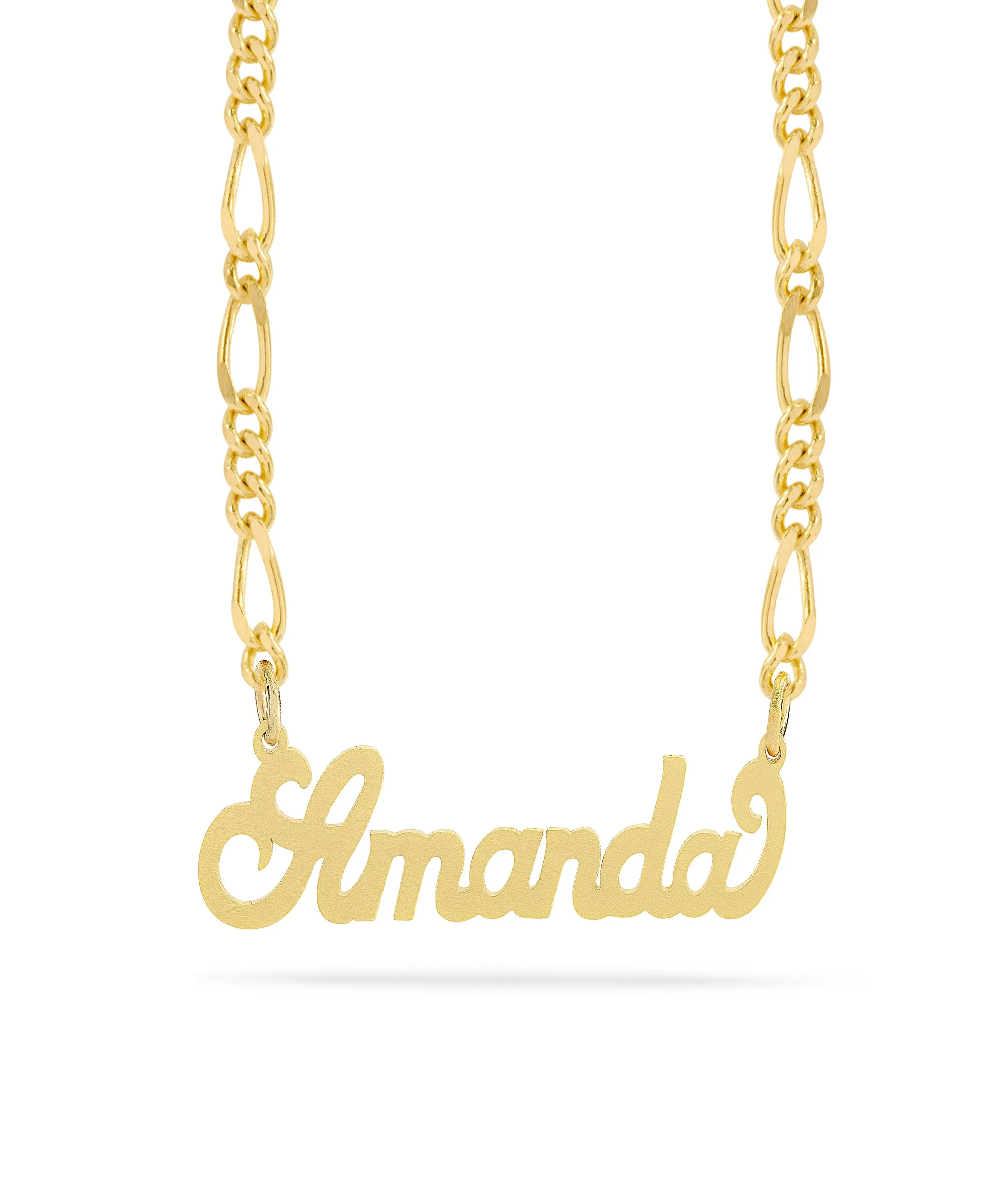 Personalized Name necklace with  Satin Finish "Amanda"