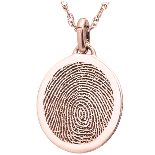 Petite Oval Fingerprint Pendant