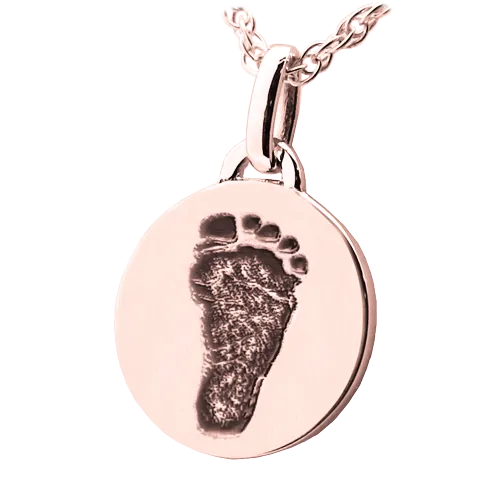 Petite Round Footprint Pendant