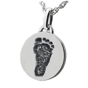 Petite Round Footprint Pendant