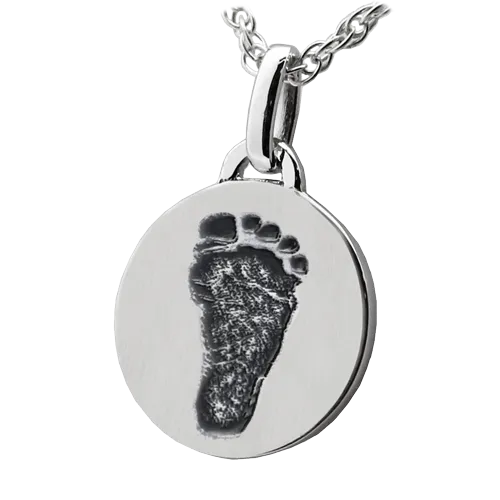 Petite Round Footprint Pendant