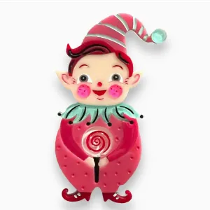 Pink North Pole Apprentice Brooch Johanna Parker X Lipstick