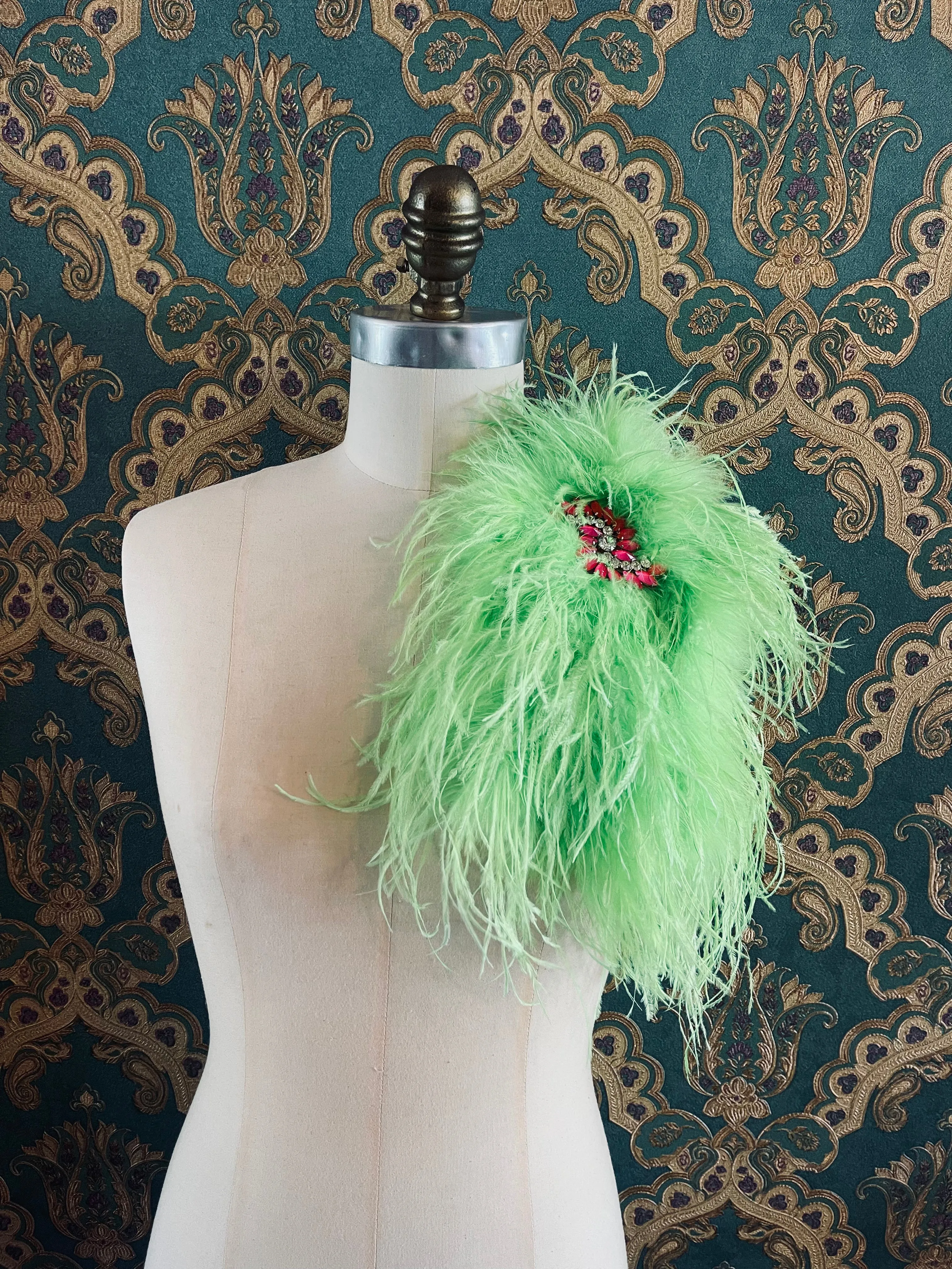 Piuma Neon Feather Brooch