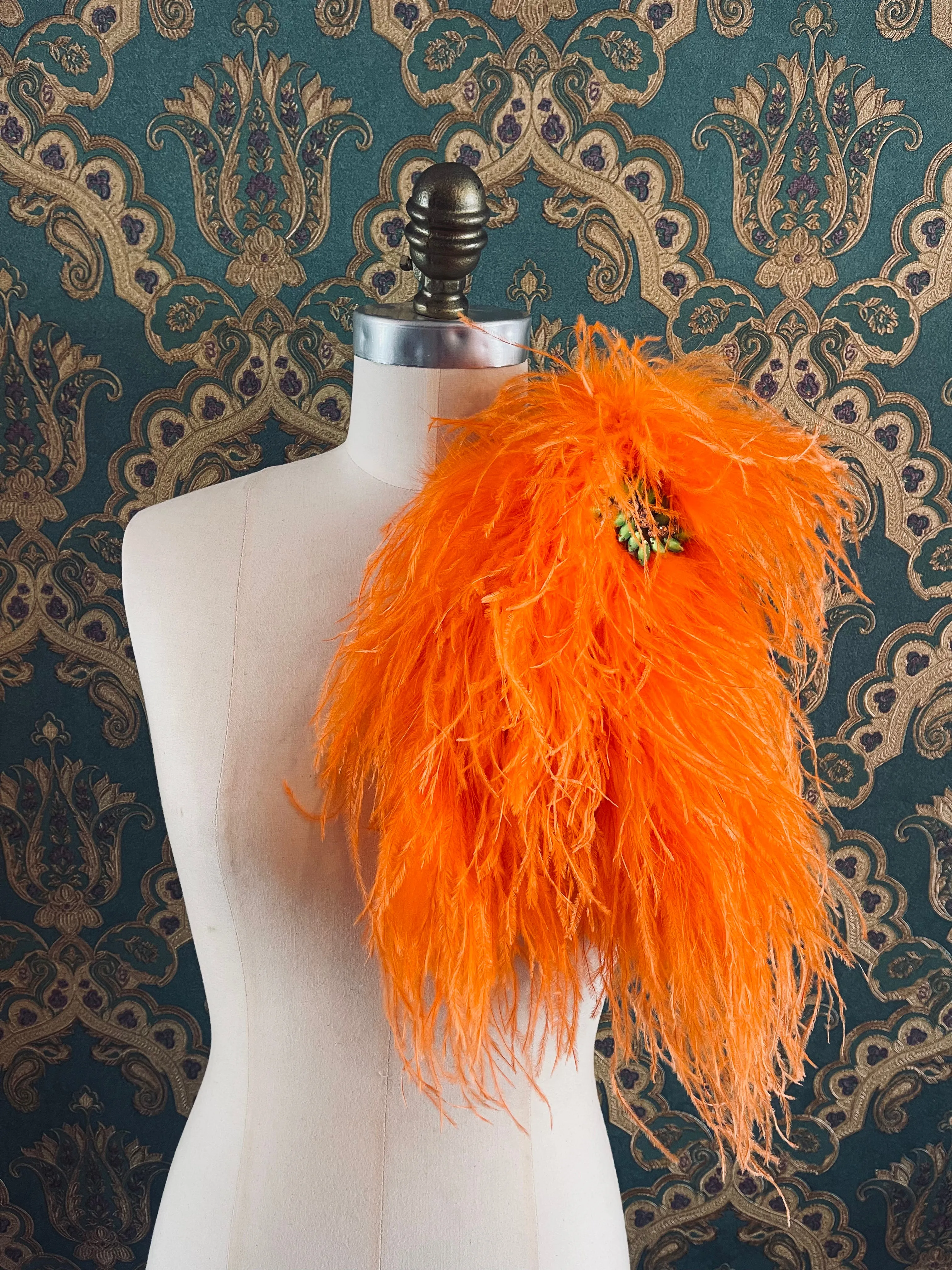 Piuma Neon Feather Brooch