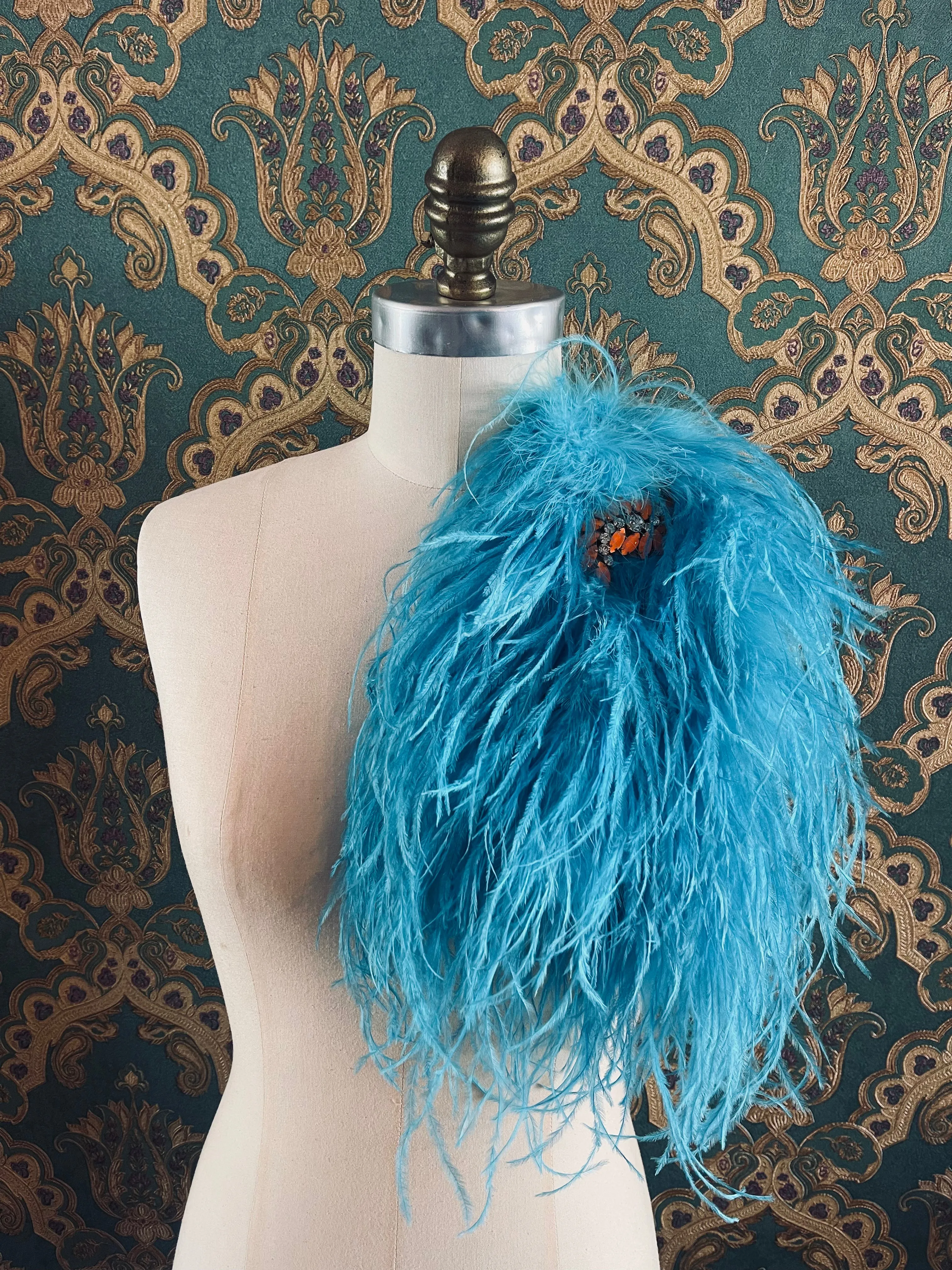 Piuma Neon Feather Brooch