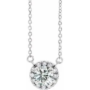 Platinum 1/5 CTW Natural Diamond 18" Necklace