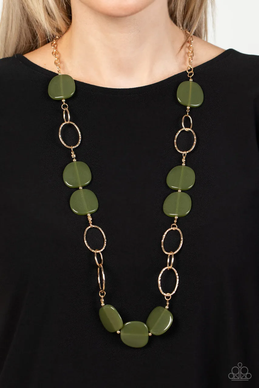 Posh Promenade Green Paparazzi Necklace