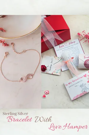 Pretty Infinity Sterling Silver Chain Bracelet Love Hamper ❤️