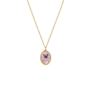Pug Pet Portraits Necklace