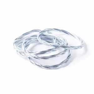 "BUDDHIST BRACELET" TWIST Silver size M