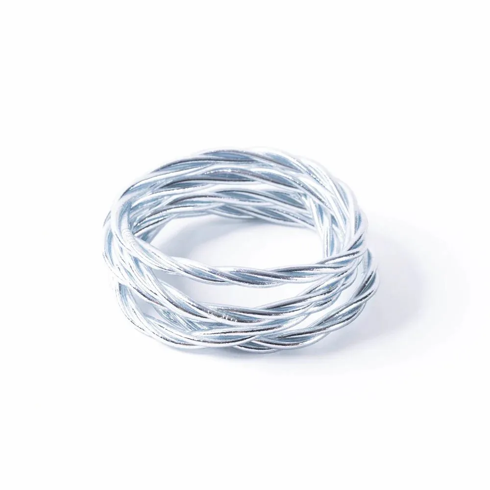 "BUDDHIST BRACELET" TWIST Silver size M