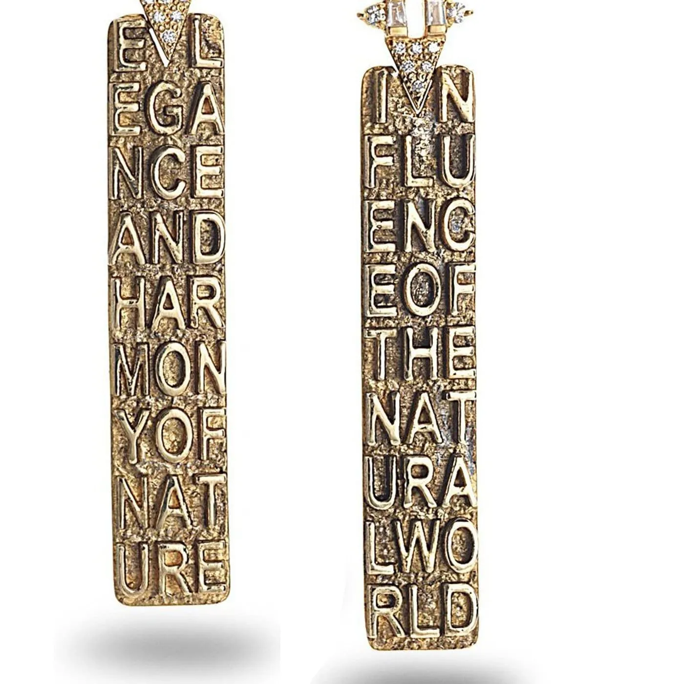 "ELEGANCE AND HARMONY OF NATURE" & "INFLUENCE OF THE NATURAL WORLD" EARRINGS