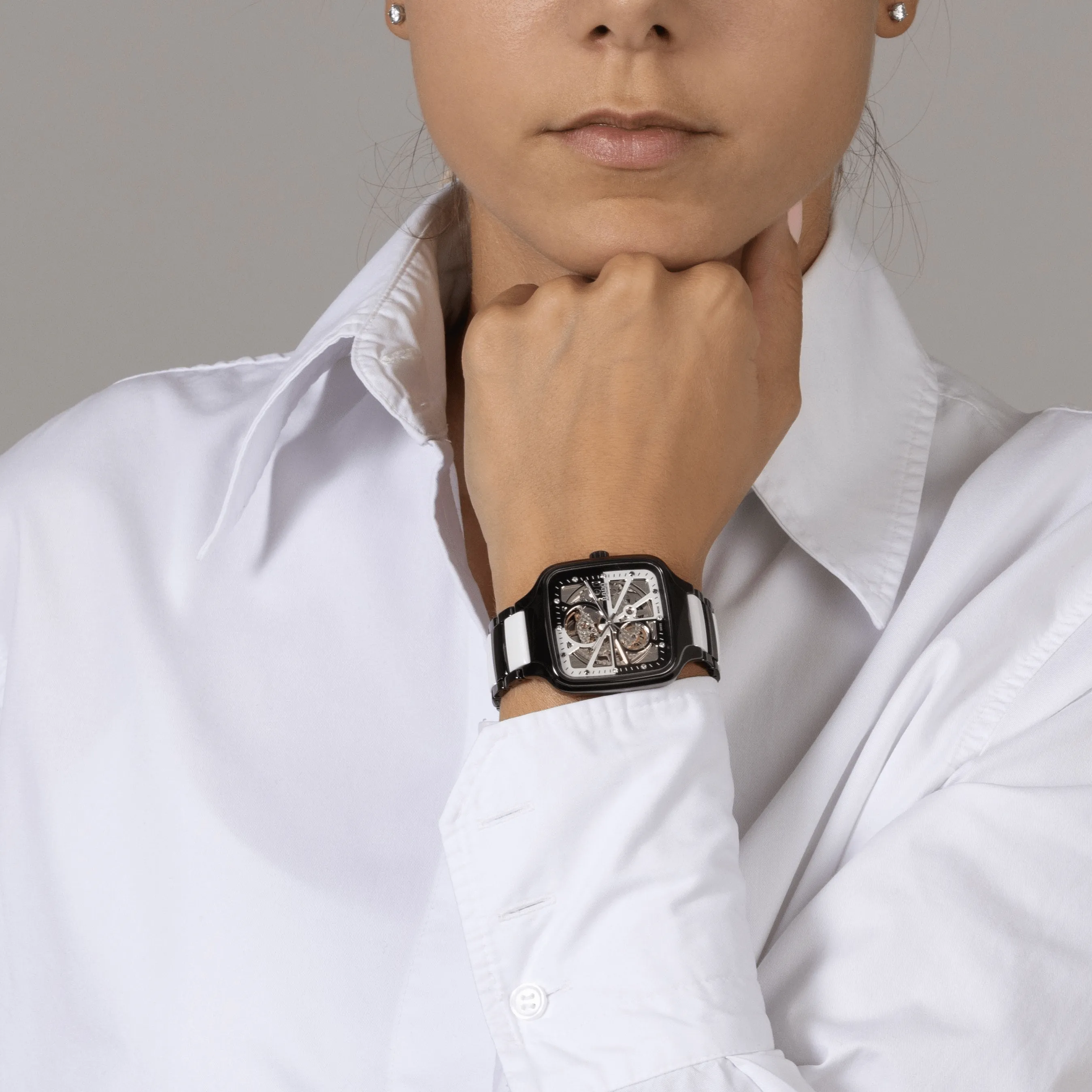 RADO True Square Automatic Open Heart Black-White 38mm Limited Edition Unisex Watch R27086752