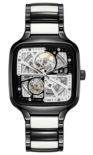 RADO True Square Automatic Open Heart Black-White 38mm Limited Edition Unisex Watch R27086752
