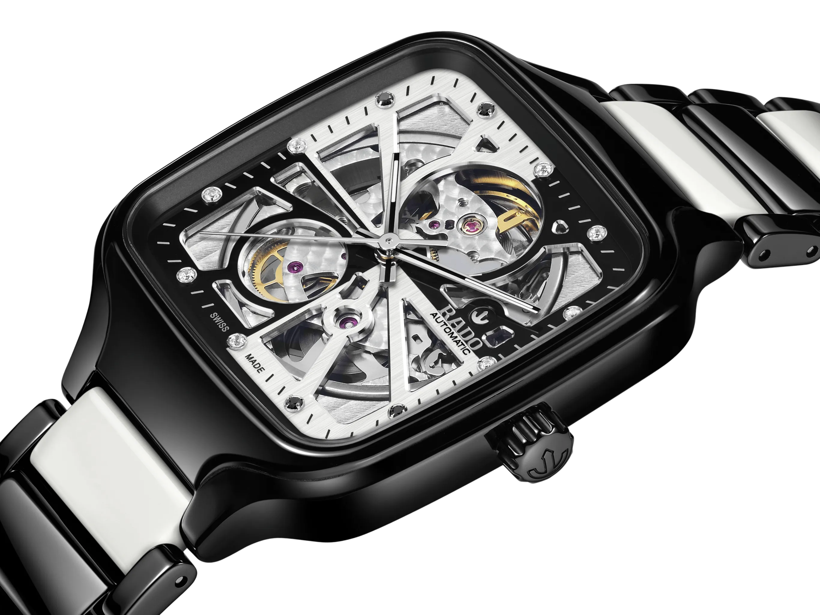 RADO True Square Automatic Open Heart Black-White 38mm Limited Edition Unisex Watch R27086752