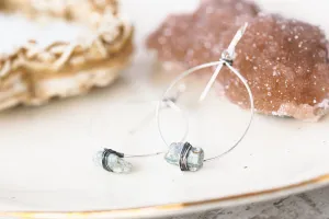 Raw Kyanite Sterling Silver Statement Earrings