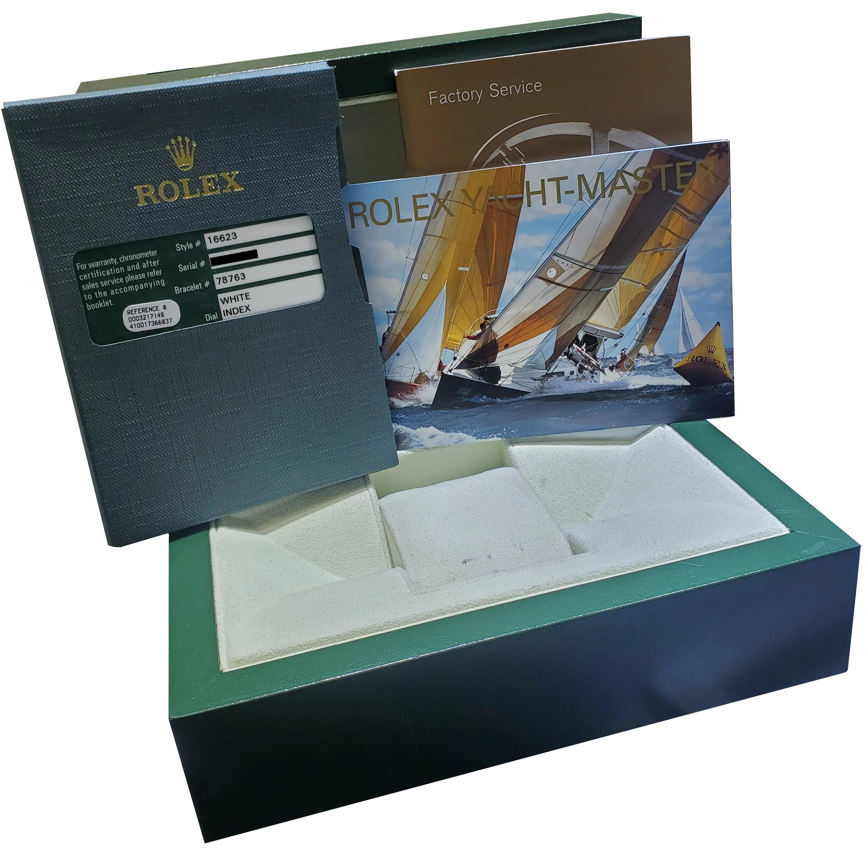 REHAUT MINT Rolex Yacht-Master 40mm 18K Two-Tone Steel Gold White Watch 16623