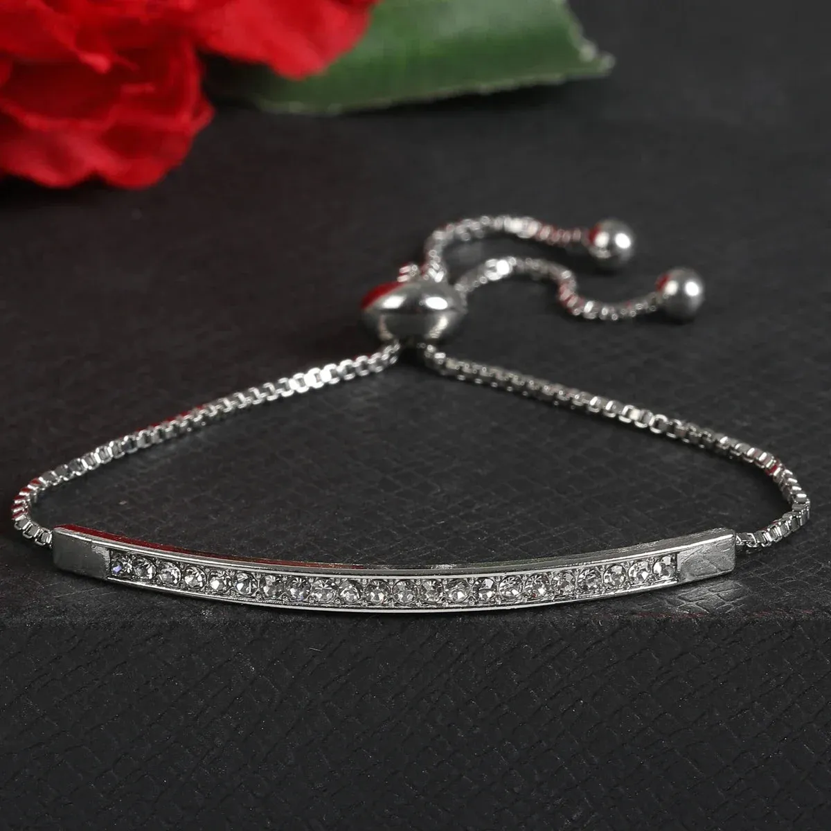 Rhinestone Infinity Bracelet Men's Women's Jewelry 8 Number Pendant Charm Blange Couple Bracelets For Lover Friend Women Gifts