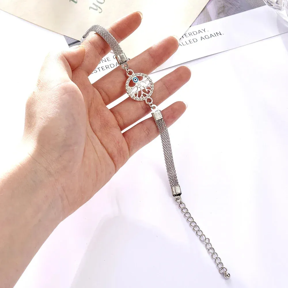 Rhinestone Infinity Bracelet Men's Women's Jewelry 8 Number Pendant Charm Blange Couple Bracelets For Lover Friend Women Gifts