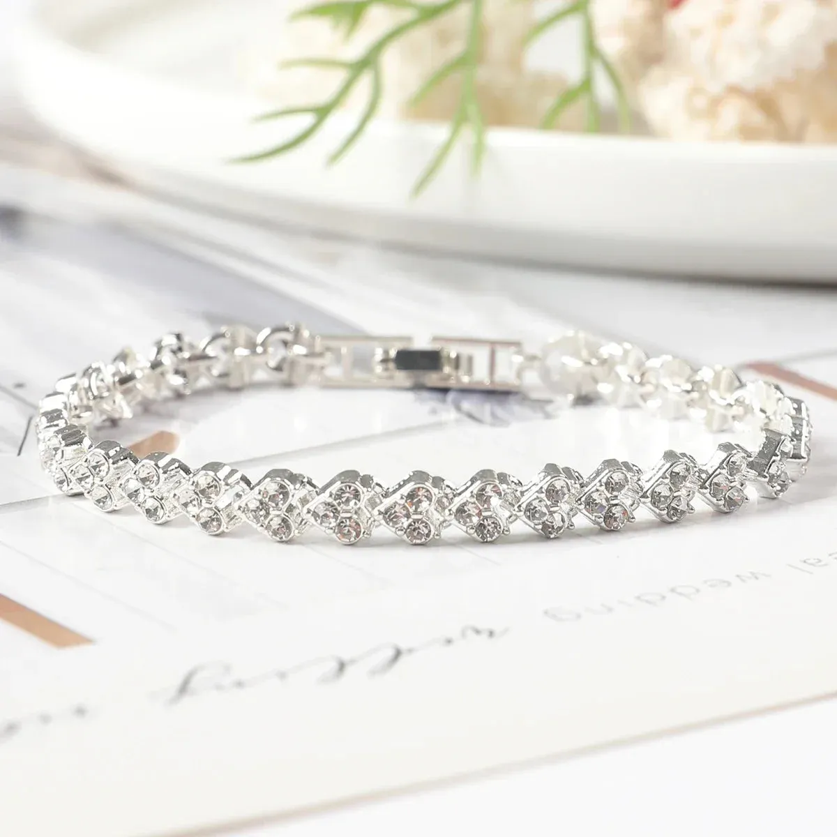Rhinestone Infinity Bracelet Men's Women's Jewelry 8 Number Pendant Charm Blange Couple Bracelets For Lover Friend Women Gifts