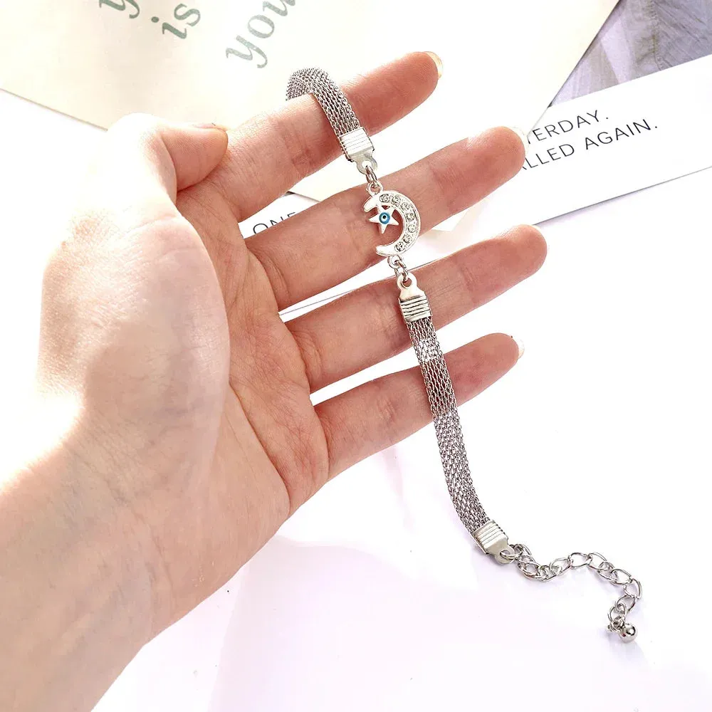 Rhinestone Infinity Bracelet Men's Women's Jewelry 8 Number Pendant Charm Blange Couple Bracelets For Lover Friend Women Gifts