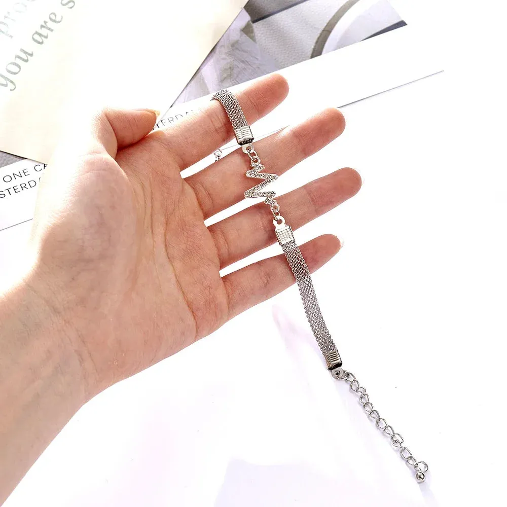 Rhinestone Infinity Bracelet Men's Women's Jewelry 8 Number Pendant Charm Blange Couple Bracelets For Lover Friend Women Gifts
