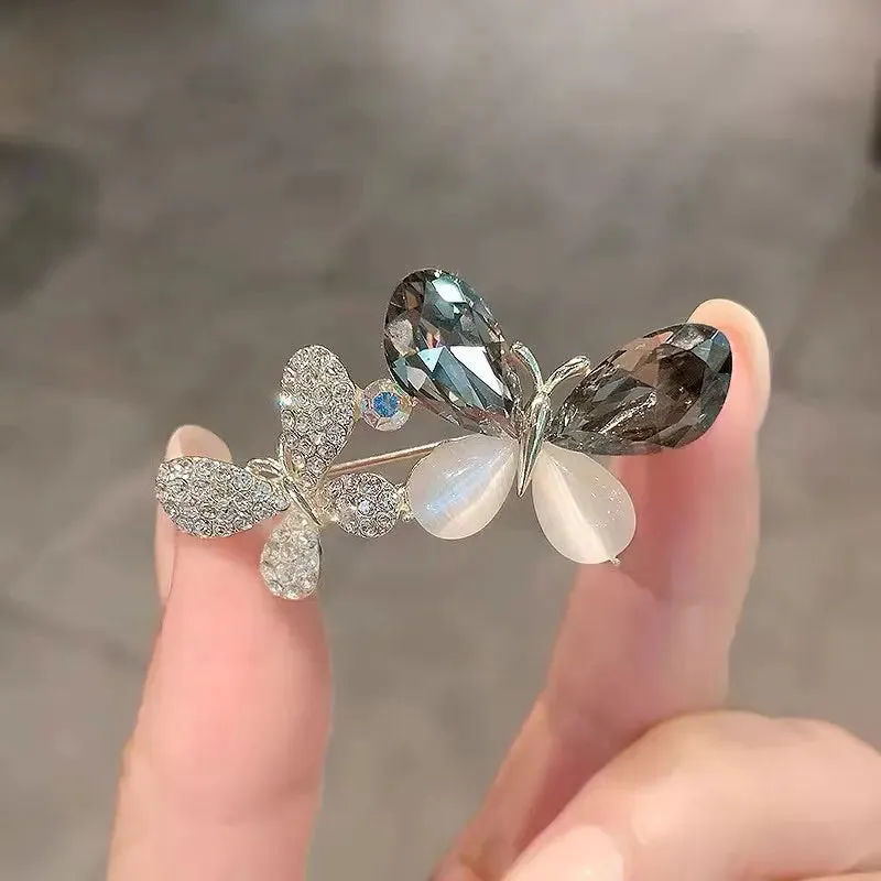 Rhinestone Queen Brooches For Women Crown Letters Party Office Brooch Pins