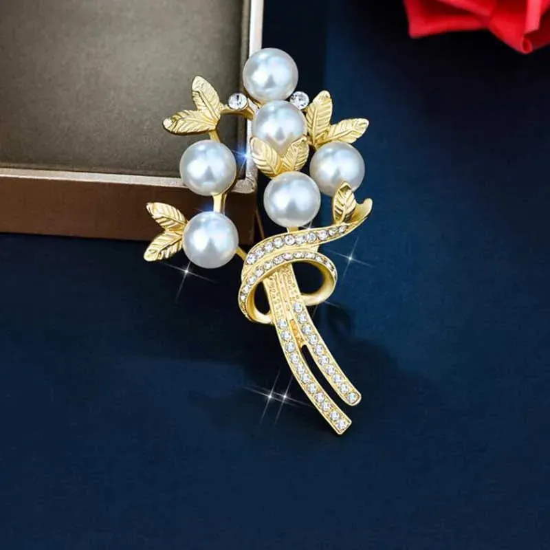 Rhinestone Queen Brooches For Women Crown Letters Party Office Brooch Pins