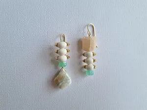 rice confetti earrings