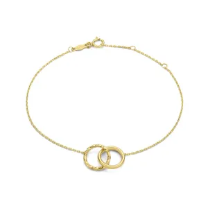Rivoli Lisan 14 karat gold bracelet with twist