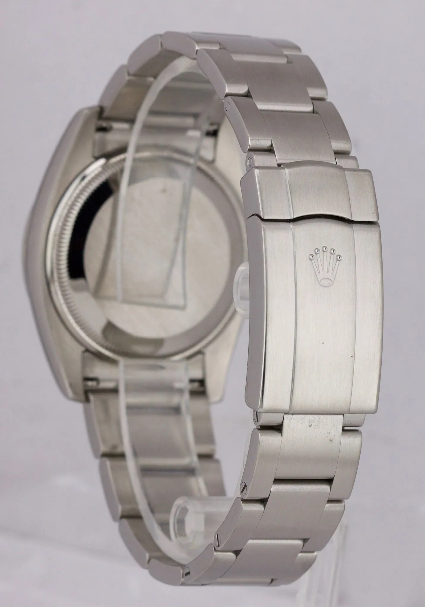 Rolex Air-King Oyster Perpetual Steel White Roman 114210 34mm Watch 114200