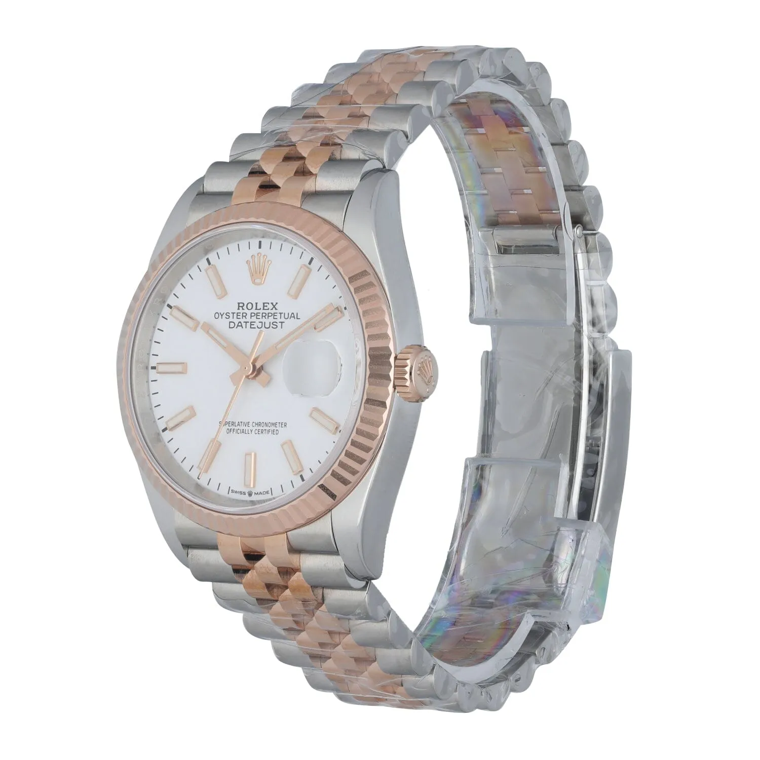 Rolex Datejust 126231 Steel & 18K Rose gold Men's Watch Box & Papers