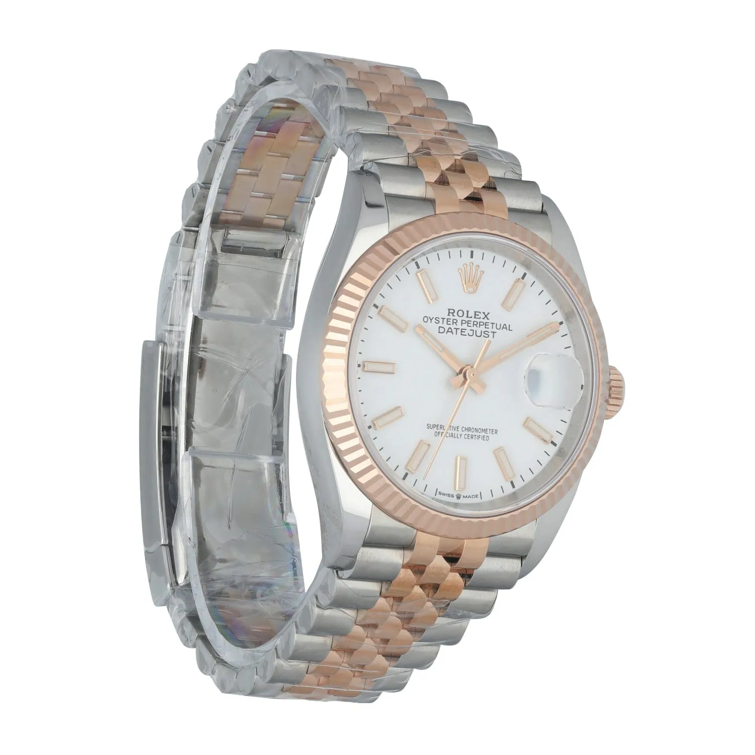 Rolex Datejust 126231 Steel & 18K Rose gold Men's Watch Box & Papers