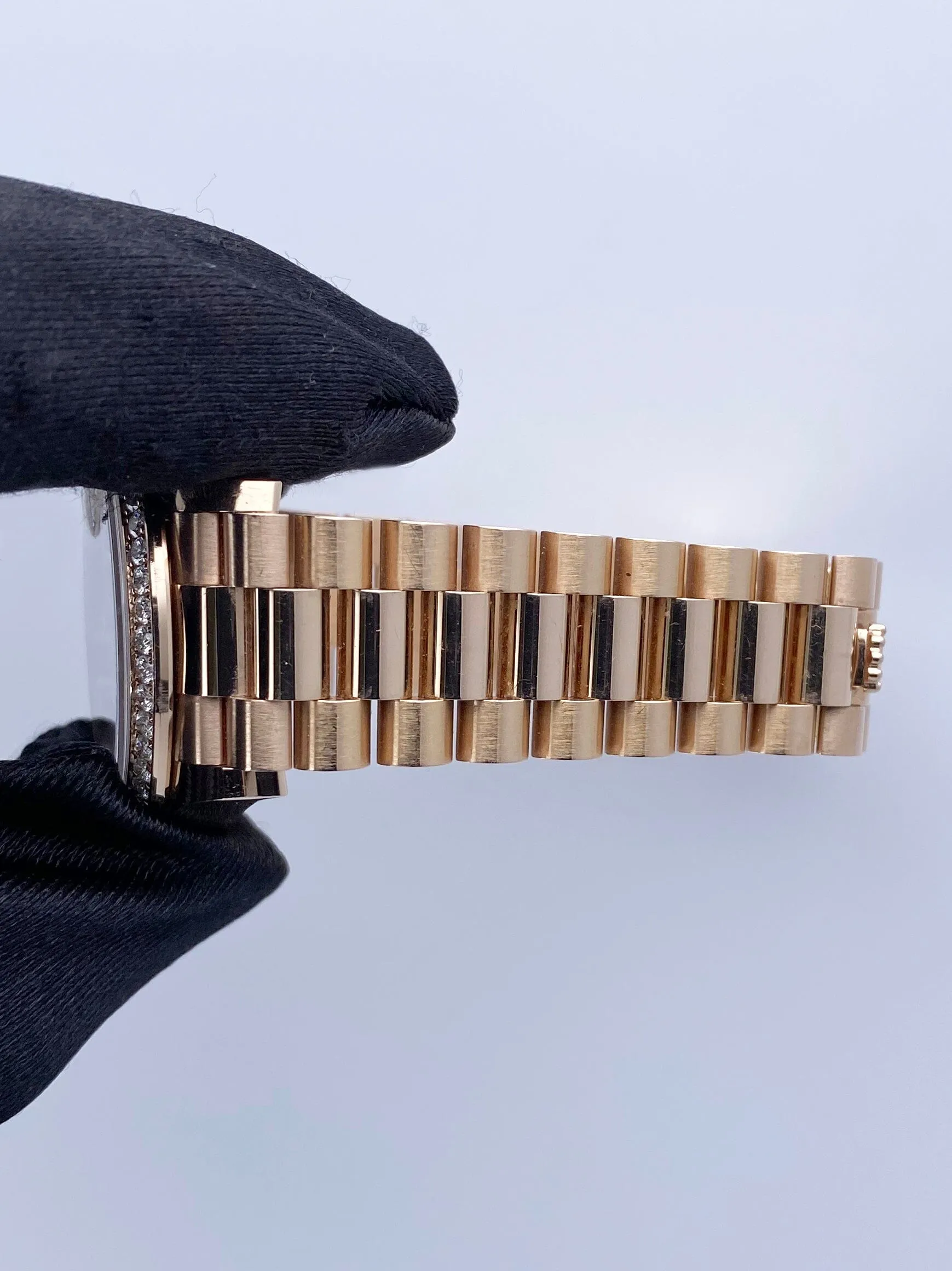 Rolex Datejust 278285RBR Diamond Chocolate Dial Rose Gold Watch Box Papers