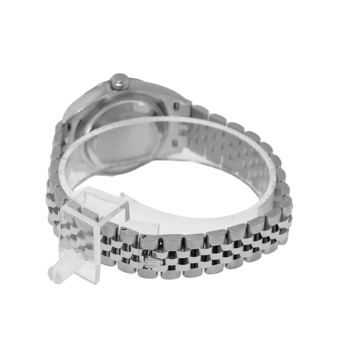 Rolex Datejust 28mm White Gold Steel White Roman Dial Fluted Bezel 279174