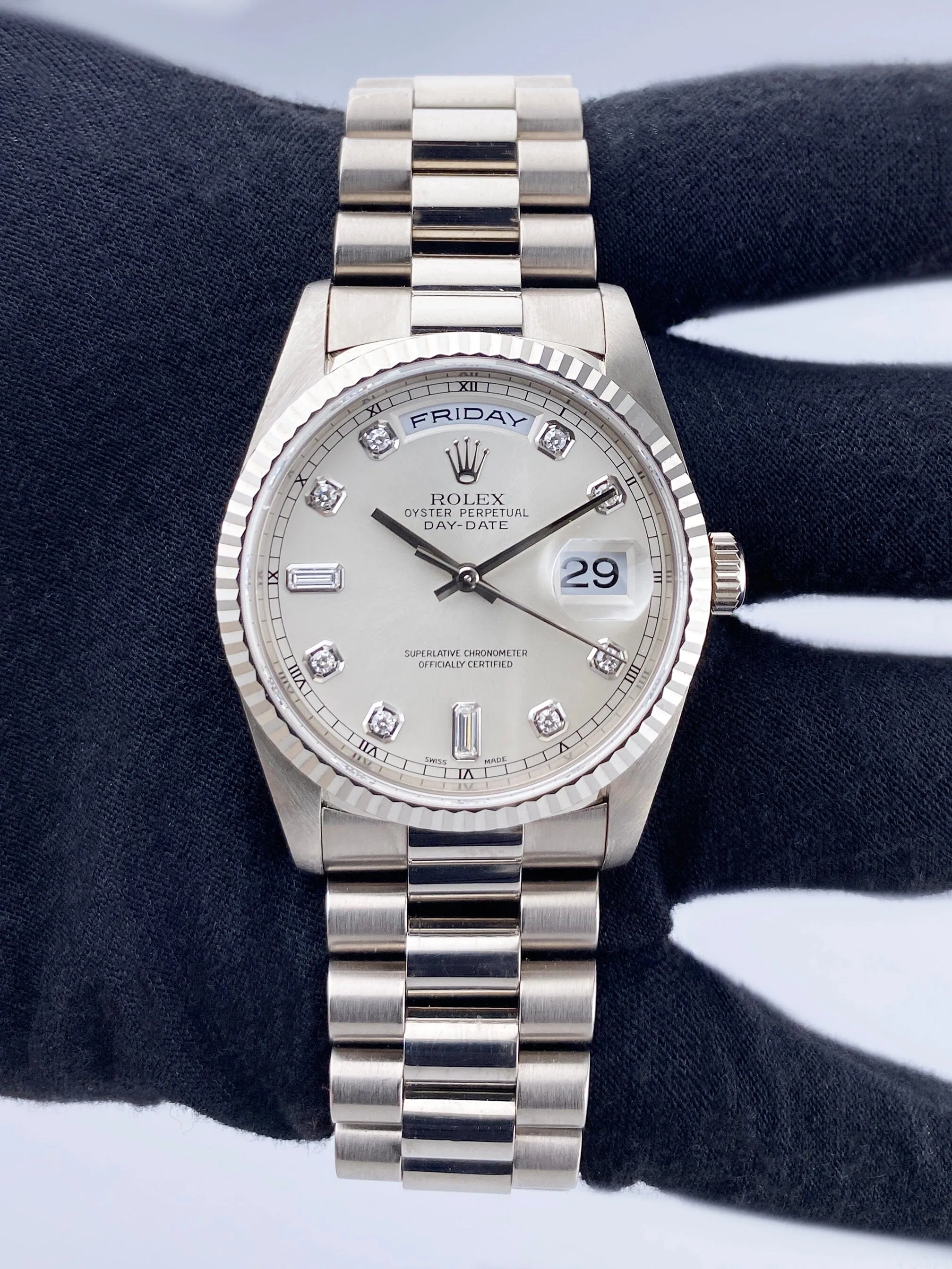 Rolex Day-Date 118239 Diamond Dial Mens Watch