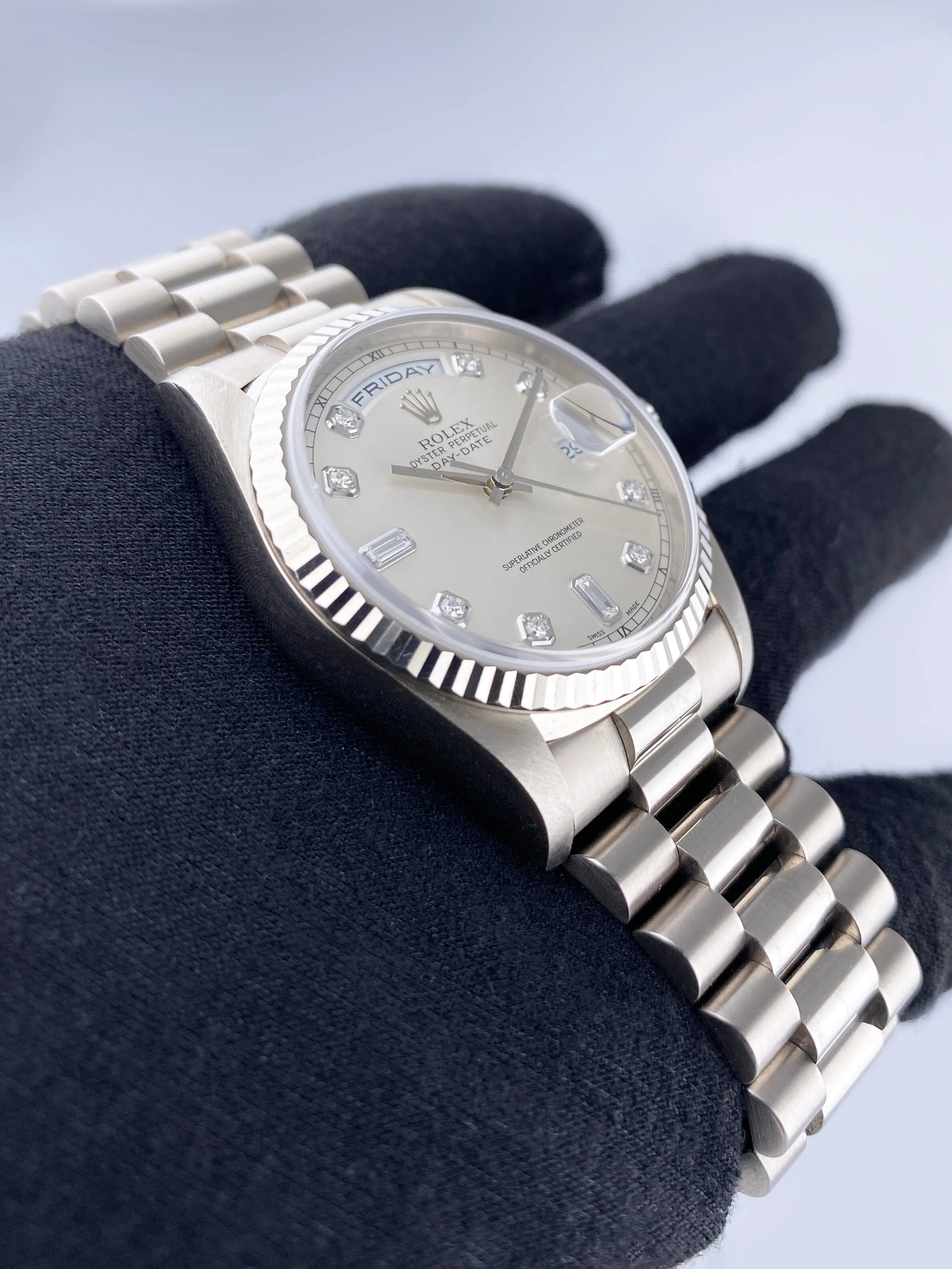 Rolex Day-Date 118239 Diamond Dial Mens Watch