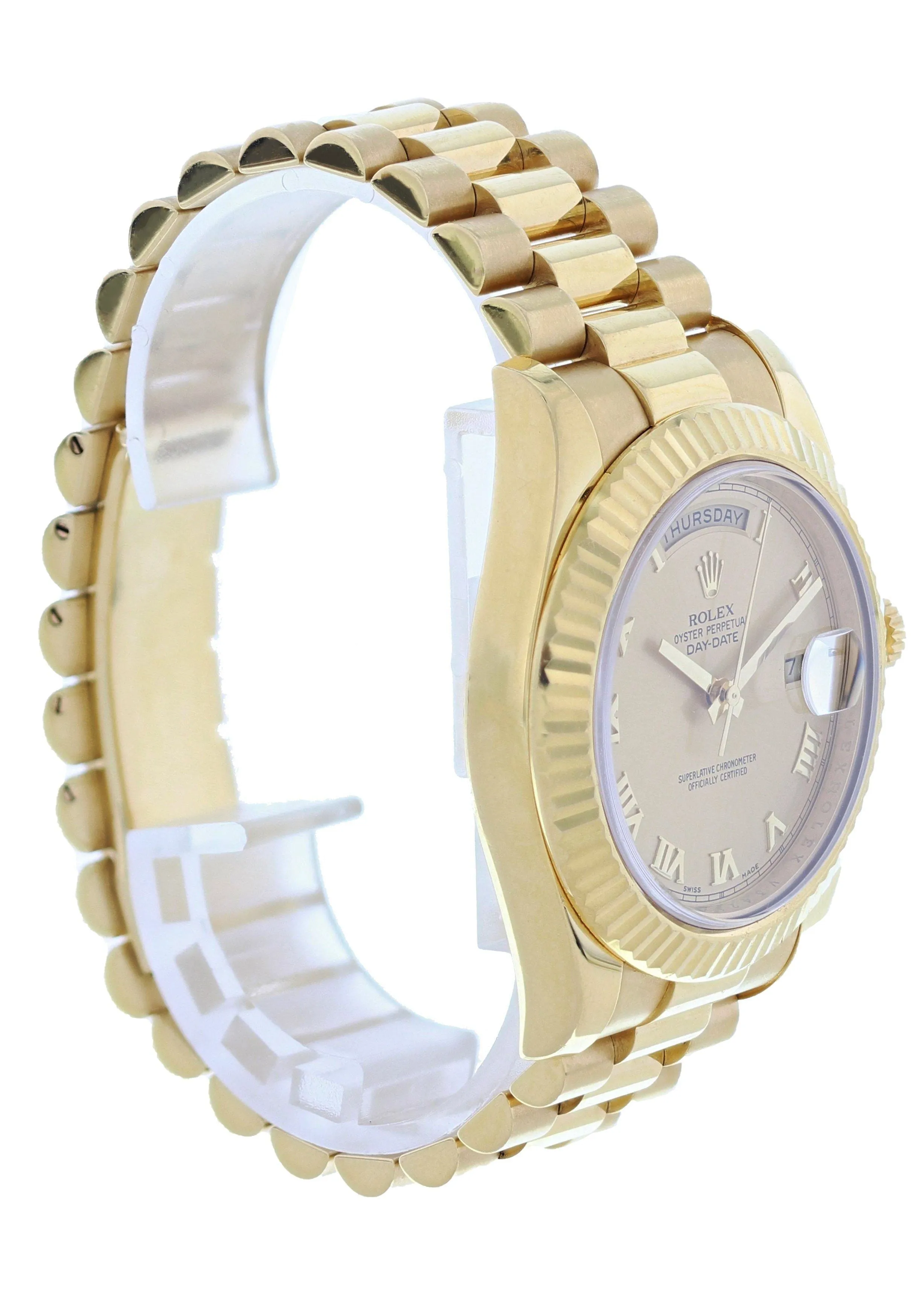 Rolex Day-Date II President 218238 18k Yellow Gold Mens Watch