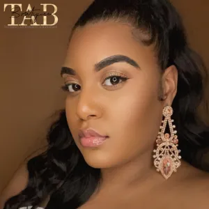 Rose Gold Chandelier Earrings