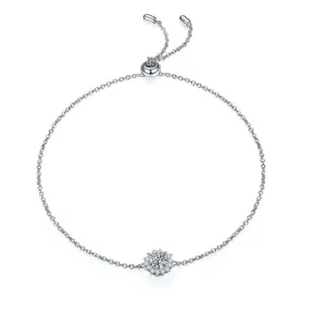 Round Cut Moissanite Diamond Bracelet