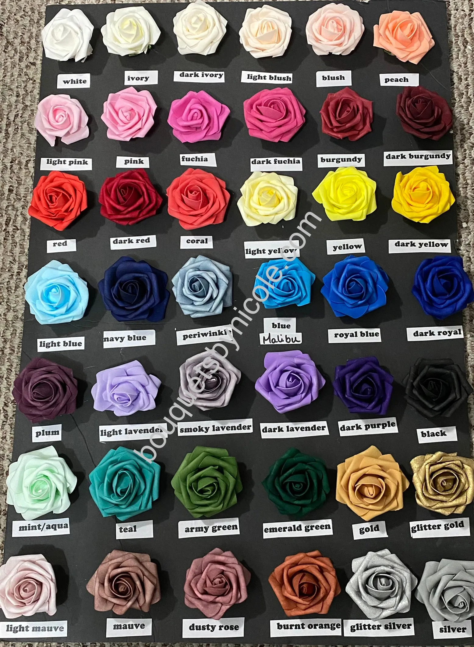 RT05 ~ Lavender Purple White Real Touch Roses Brooch Bouquet or DIY KIT
